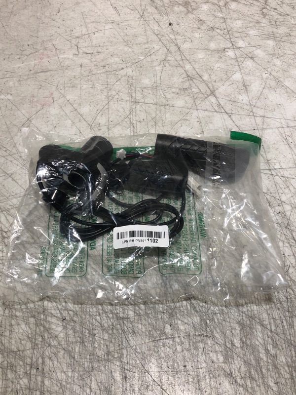 Photo 1 of Jadeshay 36V E-Bike Twist Grip Throttle with LCD Display and Key Lock, Universal Fit, Easy Install Handlebar Power Indicator for Electric Bikes/Scooters/Motorcycles