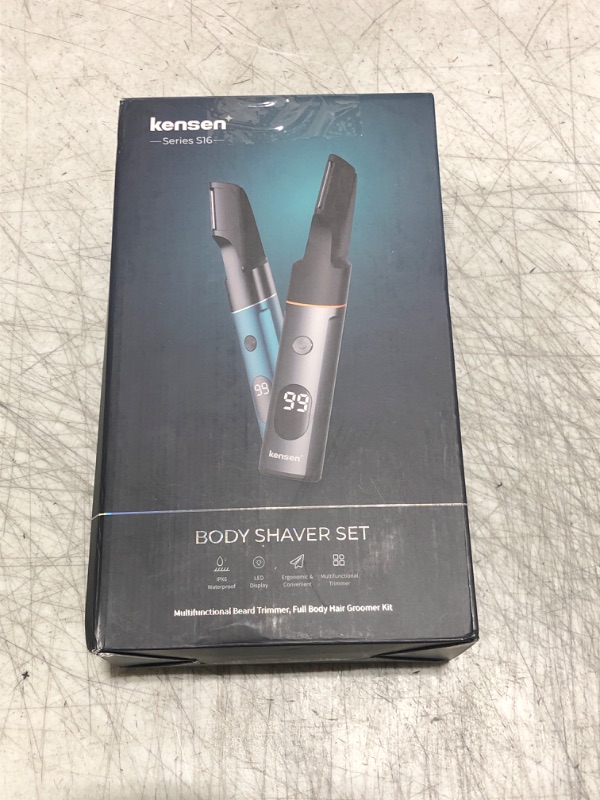 Photo 1 of Kensen 3-in-1 Body Groomer - Men's Manscaping Trimmer for Pubic Hair, Waterproof, Gift (Gray)