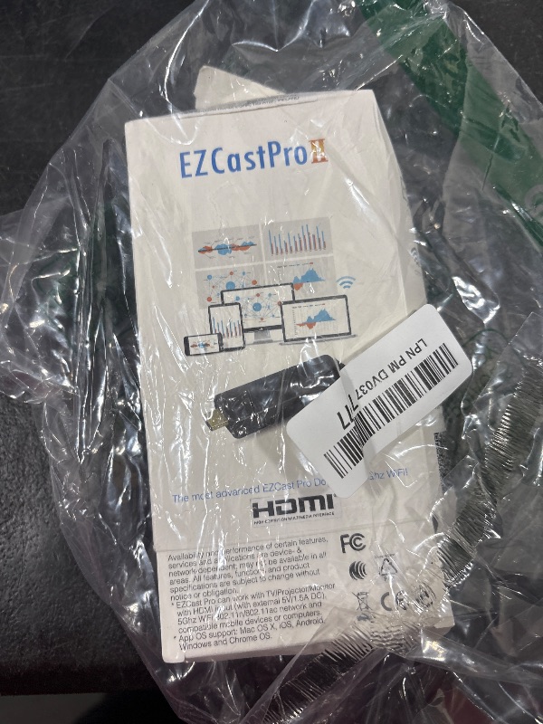 Photo 1 of EZCast PRO II Dongle | 5G Wireless HDMI Extender and Receiver, Stream 4K Video, Supports Airplay, Miracast, High Speed MIMO 2T2R WiFi, 4 to 1 Split Screens Features