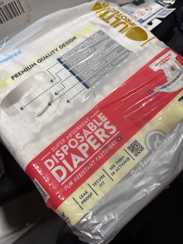 Photo 1 of Paw Inspired 32ct Disposable Dog Diapers | Female Dog Diapers Ultra Protection | Diapers for Dogs in Heat, Excitable Urination, or Incontinence (Medium Plus)