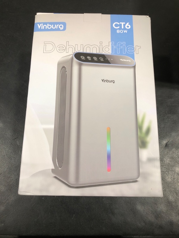 Photo 1 of 85 OZ Dehumidifier for Home, 800 sq ft Quiet Dehumidifier with Drain Hose, Reusable Filter, Sleep Mode, Auto Shut Off, Timer, Portable for Bedroom Bathroom, Basement