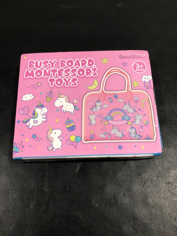 Photo 1 of Goodfuns Busy Board Montessori Toys for 1 2 3 4 Year Old, 9 in 1 Busy Book for Toddlers 1-3, Sensory Board Activities Learning Travel Toys for Plane Car, Birthday Gifts for Kids Boys Girls (Dinosaur)