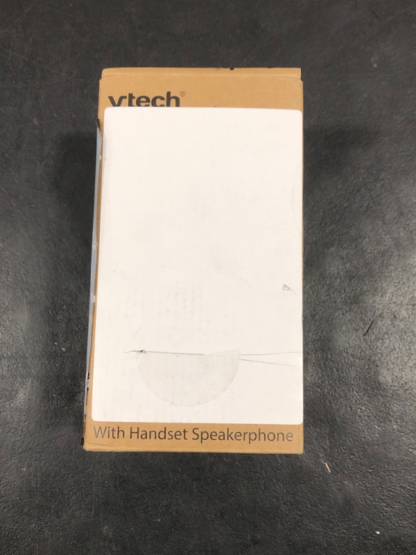 Photo 1 of [New] VTech VG131-11 DECT 6.0 Cordless Phone - Bluetooth Connection, Blue-White Display, Big Buttons, Full Duplex, Caller ID, Easy Wall Mount, 1000ft Range (Black)