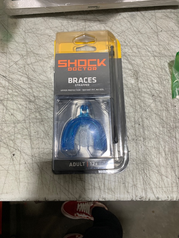 Photo 1 of Shock Doctor Mouth Guard for Braces, Blue, Adult