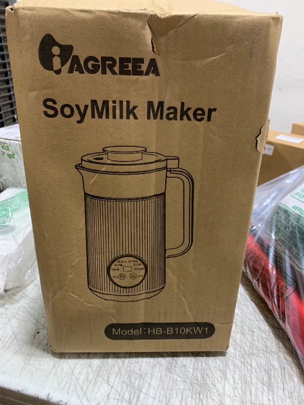 Photo 1 of IAGREEA Automatic Nut Milk Maker Machine, 35 oz Homemade Almond, Oat, Soy, Plant-Based Milk and Dairy Free Beverages, Almond Maker with 2 Hours Heat Preservation,10 Blade, Keep Warm Countertop Blender