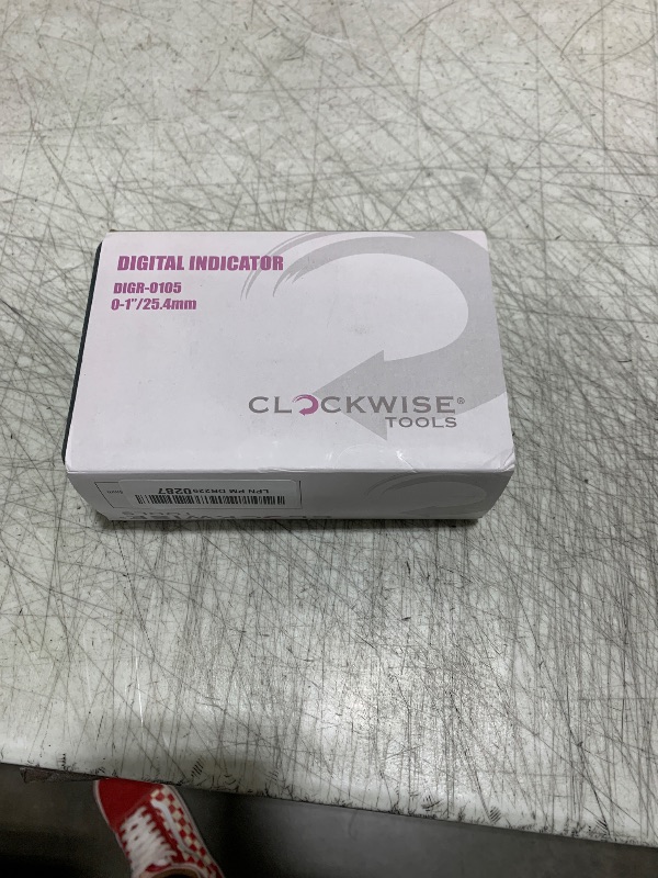 Photo 1 of Clockwise Tools Digital Indicator, DIGR-0105 0-1 Inch/25.4mm, Inch/Metric Conversion, Auto Off