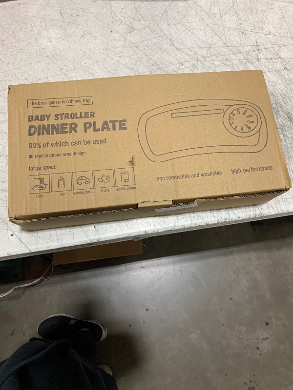 Photo 1 of Stroller Snack Tray Replacement for Graco - Stroller Cup Holder with Phone Holder, Universal Snack Tray, Stroller Tray Attachment with Non Slip Clip