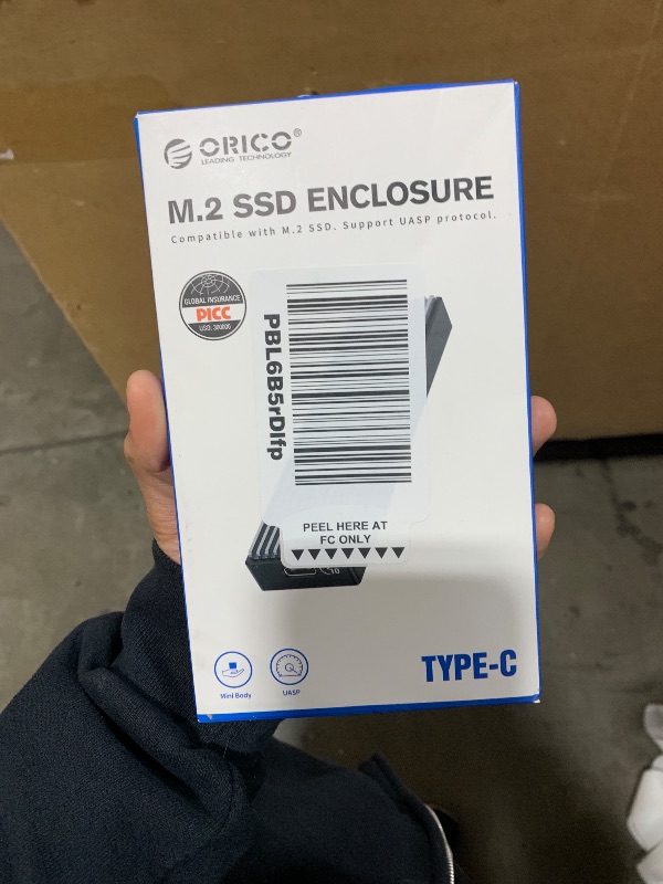 Photo 1 of ORICO M.2 NVMe SSD Enclosure, USB 3.1 Gen 2 (10 Gbps) to NVMe PCI-E M.2 SSD Case Support UASP for NVMe SSD Size 2230/2242/2260/2280(up to 2TB)