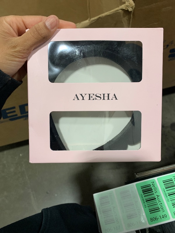 Photo 1 of Ayesha Spa Headband for Women Sponge Headband for Washing Face Clouds Soft Hairband Makeup Headbands for Women Girls Shower Makeup Skincare (Black)