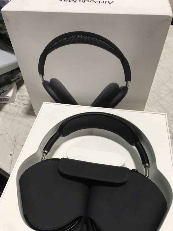 Photo 1 of Apple AirPods Max Wireless Over-Ear Headphones, Pro-Level Active Noise Cancellation, Transparency Mode, Personalized Spatial Audio, USB-C Charging, Bluetooth Headphones for iPhone - Midnight