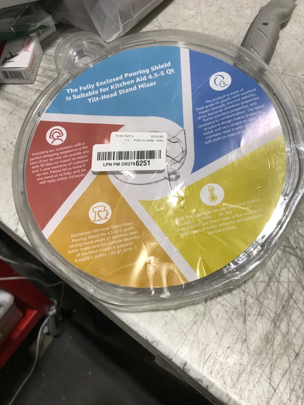 Photo 1 of Pouring Shield for KitchenAid Tilt Head 4.5-5QT Stainless Steel (Only),Safety Pouring Shield,Splatter Guard for kitchenaid mixer bowl,Kitchen Aid Stand Mixers,kitchen aid Accessories and Attachments