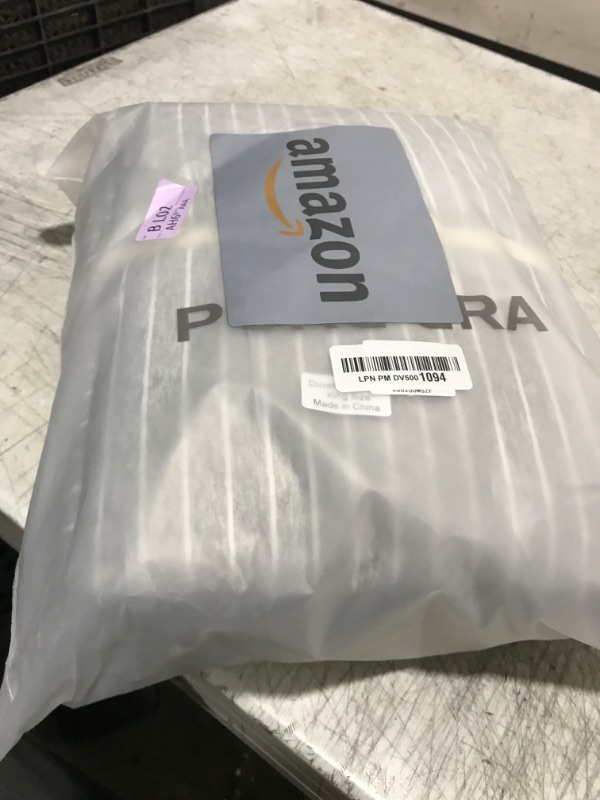 Photo 1 of PURE ERA Jersey Knit Duvet Cover Set 100% T-Shirt Heather Cotton Super Soft Comfy Classic Striped Design, with Zipper Closure, Grey & White Pintripe, King