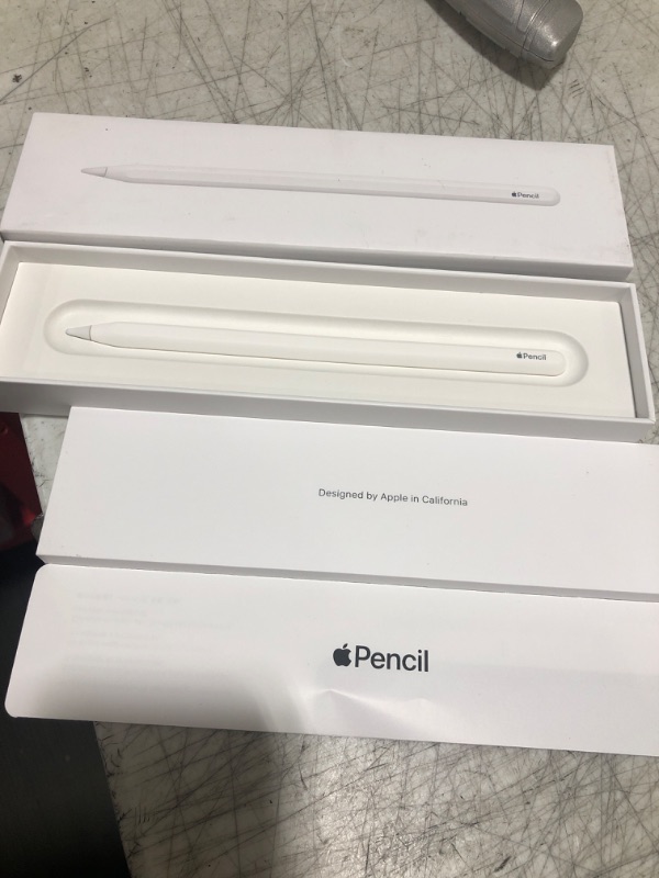 Photo 1 of Apple Pencil (2nd Generation): Device Compatibility Check Required - Pixel-Perfect Precision, Perfect for Note-Taking, Drawing, and Signing documents. Attaches, Charges, and Pairs magnetically.