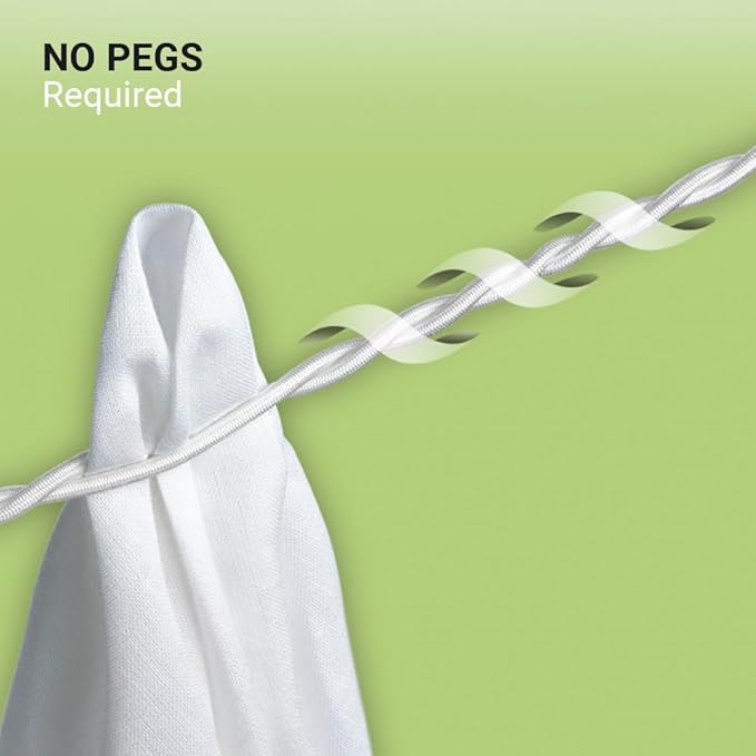 Photo 1 of Clothes Line, Easy-to-Hang Clothes Line with Polyester Rope and Rubber Suction Cups at Ends, Ideal for Hotels, Camping, RVs, Anywhere and Everywhere, Travel Essentials, 2.5 m (8 ft.)