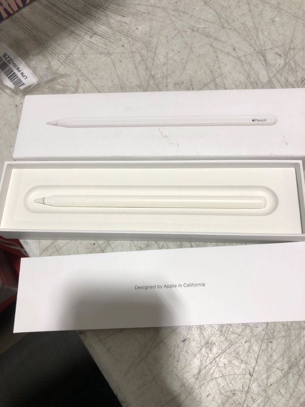Photo 1 of Apple Pencil (2nd Generation): Device Compatibility Check Required - Pixel-Perfect Precision, Perfect for Note-Taking, Drawing, and Signing documents. Attaches, Charges, and Pairs magnetically.