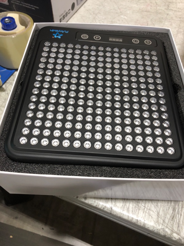 Photo 1 of Astarexin Red Light Therapy Panel, 225 Dual-Chip LEDs with 660nm Red & 850nm Near Infrared Light for Face, Skin, Sleep, Body Relaxation, Portable Therapy Panel with Stand & Timer