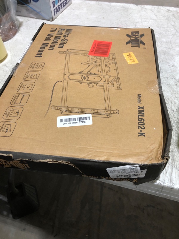 Photo 1 of USX MOUNT Ultra Slim TV Wall Mount for Most 37-90 inch Television, Full Motion TV Mount Dual Swivel Articulating Tilt 6 Arms, Up to 120lbs, VESA 600x400mm, 16" Wood Studs, XML602-K