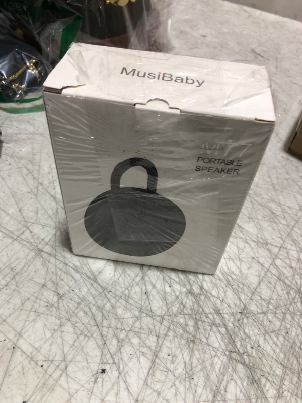 Photo 1 of MusiBaby Bluetooth Speaker,Shower Speaker with True Wireless Stereo,Bluetooth 5.2,25H Playtime for Kayak,Beach,Travel,Pool(Black)