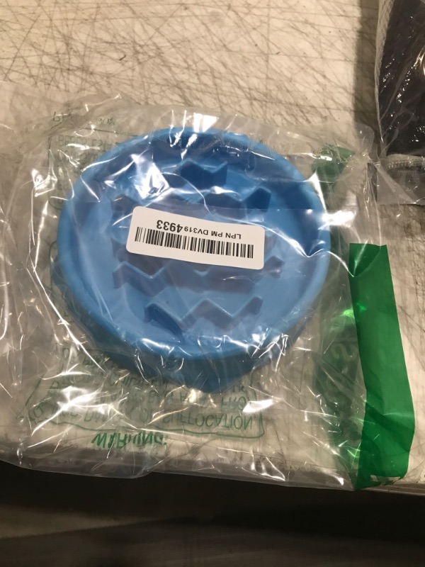 Photo 1 of Catstages Kitty Slow Feeder Cat Bowl, Blue