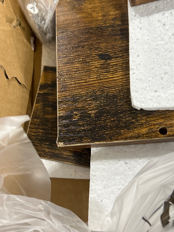 Photo 1 of Giikin Kitchen Countertop Organizer, 2 Tier Spice Rack Organizer for Pantry, Kitchen Counter Shelf Wood Coffee Station Organizer (Brown, M)