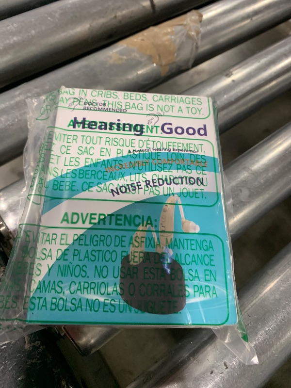 Photo 1 of Hearing Aids for Seniors, Hearing Aids Rechargeable with Noise Cancelling and Volume Control, Hearing Amplifier for Adults Hearing Loss, Portable Behind-the-Ear Hearing Aid Headphones (skin colour)