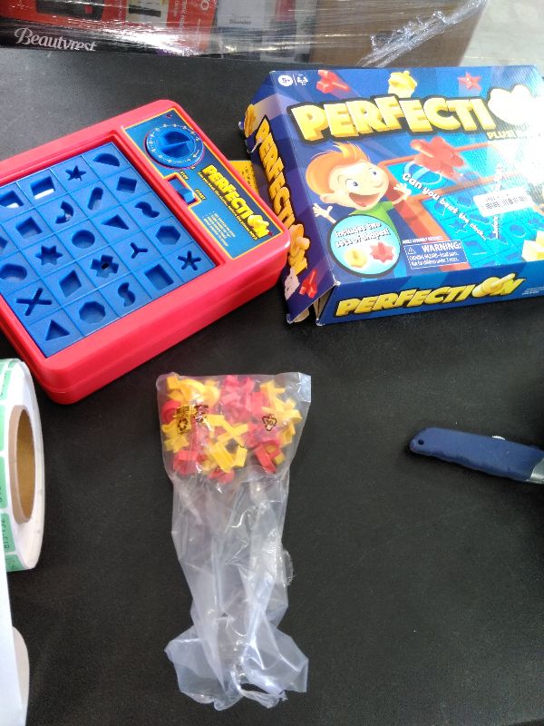 Photo 1 of Hasbro Gaming Perfection Plus 2-Player Duel Mode Popping Shapes and Pieces Ages 5 and Up (Amazon Exclusive)