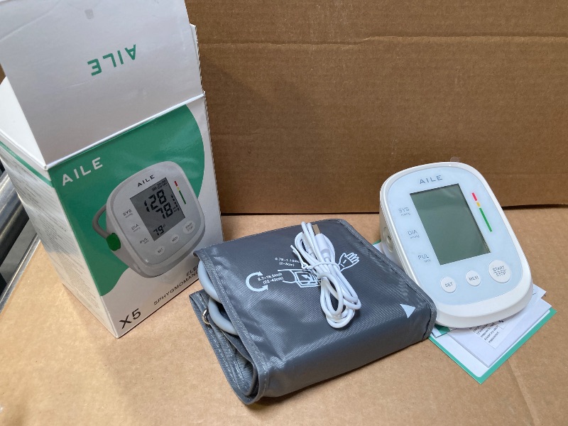 Photo 1 of Blood Pressure Monitor, AILE Blood Pressure Machine Upper Arm Large Cuff(8.7"-16.5"), High Automatic Blood Pressure Monitors Cuff for Home Use, (BP) Manual Arm Blood Pressure Monitors, 2 * 99 Memory