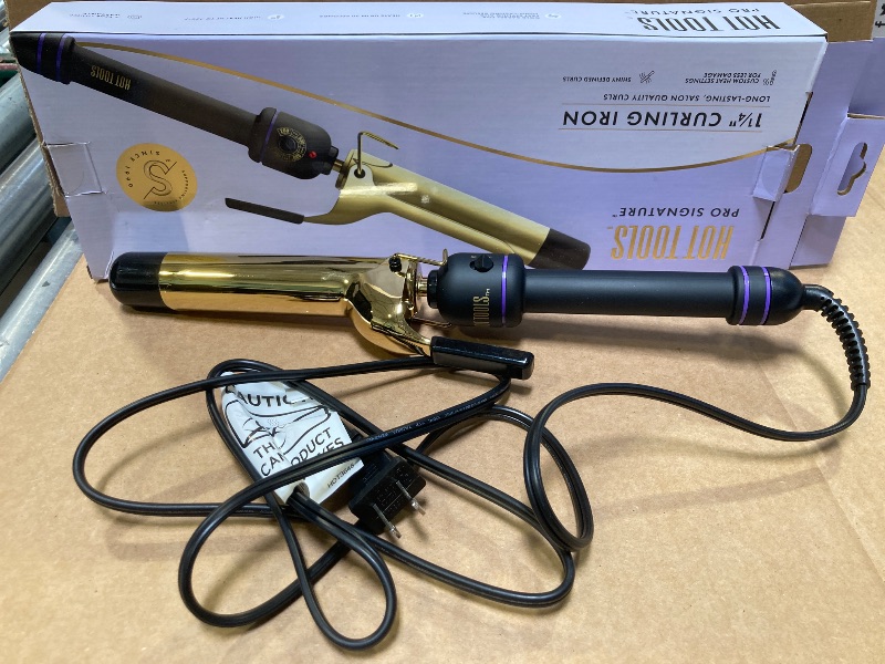 Photo 1 of Hot Tools 1 1/4" Curling Iron for Beginners | Long-Lasting Results, Defined Curls and Easy to Use with Temperature Control for All Hair Types up to 430?