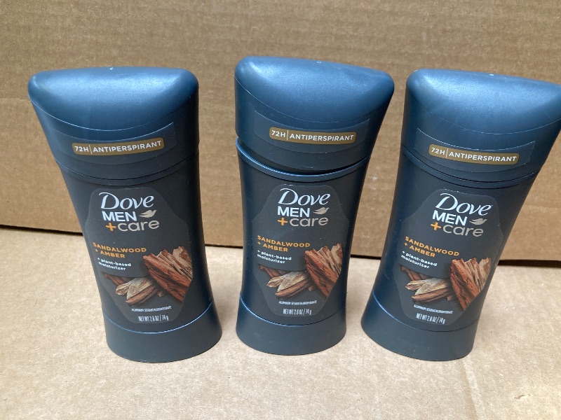 Photo 1 of 3pcs---Dove Men+Care Antiperspirant Deodorant Antiperspirant Sandalwood + Orange Natural Inspired Deodorant for Men 2.6 OZ