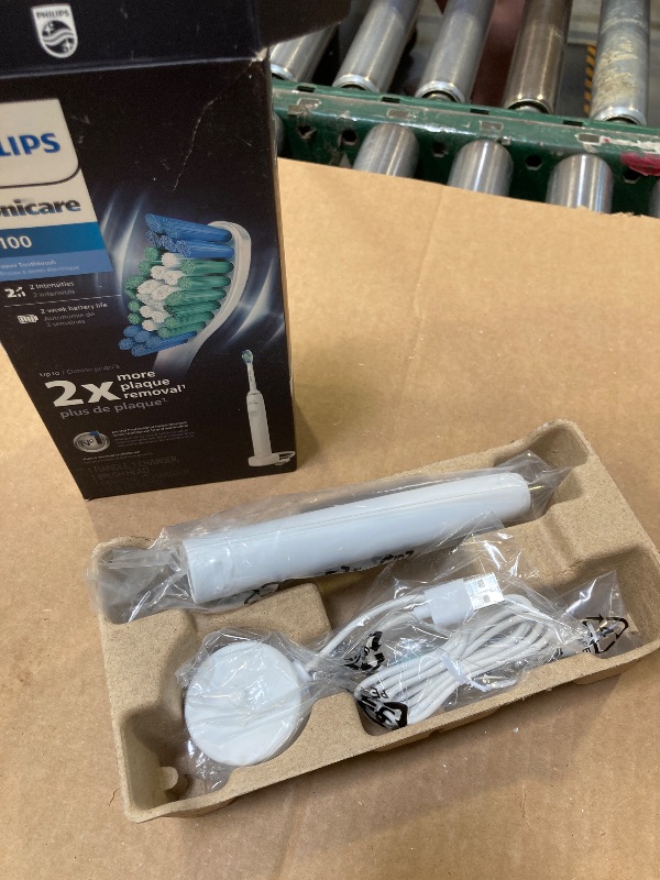 Photo 1 of PHILIPS Sonicare 2100 Power Toothbrush, Rechargeable Electric Toothbrush, White Mint, HX3661/04