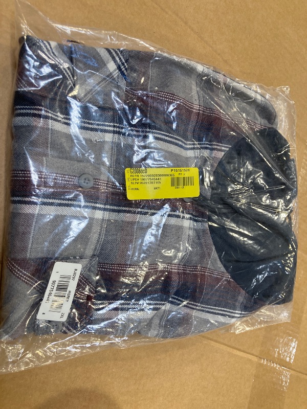 Photo 1 of Burnside Men's Hooded Flannel Shirt with Long Sleeves, Sizes 2xl
