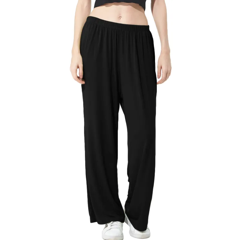 Photo 1 of 3pcs Size 3XL--Women's Wide leg Pajama Pants Fit Lightweight Elastic Waist Nightwear	
