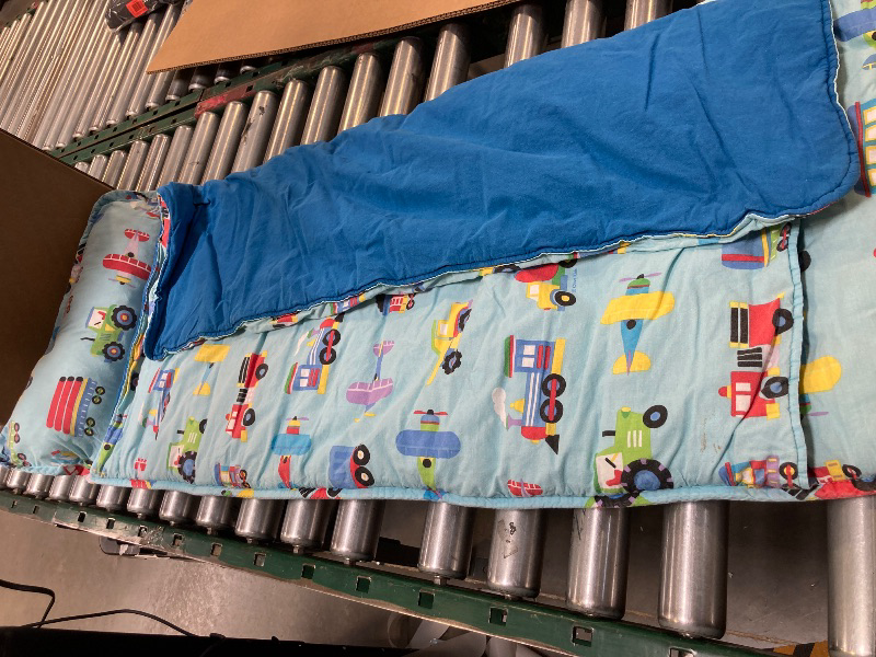 Photo 1 of Kids Trains Planes and Trucks Sleeping Bag

