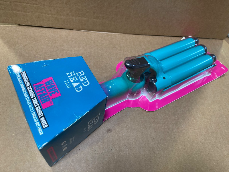 Photo 1 of Bed Head Wave Affair Jumbo 3 Barrel Hair Waver | Quick Styling, Serious Hold, & Less Heat Damage | Heat Protectant Glove Included for Easy, Custom Styling