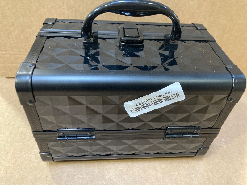 Photo 1 of SHANY Chic Makeup Train Case Cosmetic Box Portable Makeup Case Cosmetics Beauty Organizer Jewelry storage with Locks, Multi trays Makeup Storage Box with Makeup Mirror - Twilight