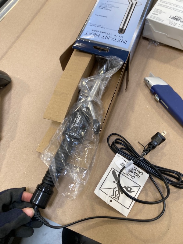 Photo 1 of Conair Instant Heat 3/4-Inch Curling Iron, ¾-inch barrel produces tight curls – for use on short to medium hair