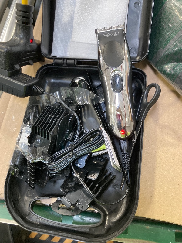 Photo 1 of Wahl Clipper Cordless Chrome Pro Hair Clippers for Men and Battery Hair Trimmer Combo for Full Haircuts and Touch-Up Trims – Model 3026590
