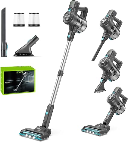Photo 1 of Oraimo Cordless Vacuum Cleaner, 6-in-1 Stick Vacuum with 2200mAh*6 Rechargeable Battery, Vacuum Cleaner for Home with Self-Standing, Handheld Vacuum for Home Kitchen Hard Floor Carpet Pet Hair

