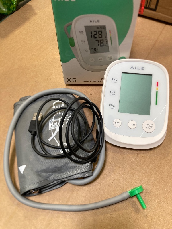 Photo 1 of Blood Pressure Monitor, AILE Blood Pressure Machine Upper Arm Large Cuff(8.7"-16.5"), High Automatic Blood Pressure Monitors Cuff for Home Use, (BP) Manual Arm Blood Pressure Monitors, 2 * 99 Memory