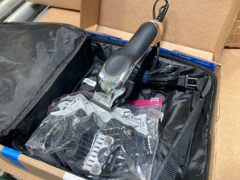 Photo 1 of Wahl Clipper USA Deluxe Corded Chrome Pro, Complete Hair and Trimming Kit, Includes Corded Clipper, Cordless Battery Trimmer, and Styling Shears, for a Cut Every Time - Model 79524-5201M