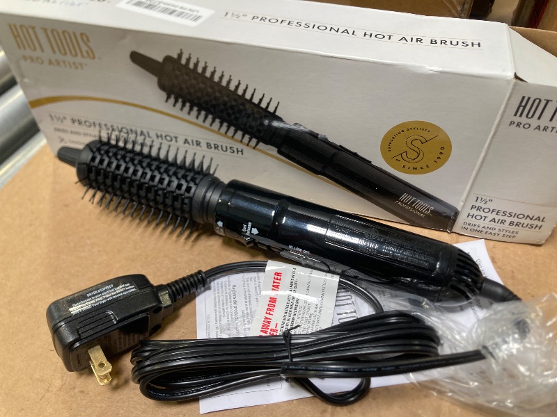 Photo 1 of HOT TOOLS Pro Artist Hot Air Styling Brush | Style, Curl and Touch Ups (1-1/2”)