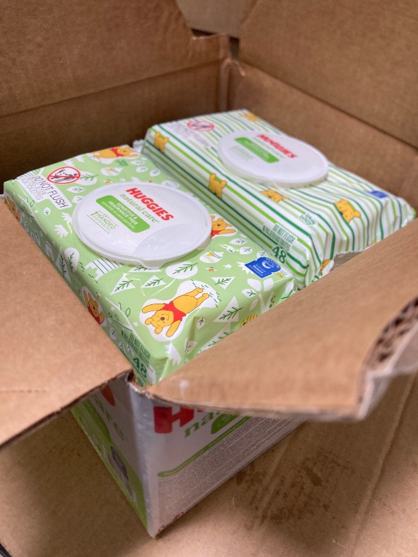 Photo 1 of Huggies Natural Care Sensitive Baby Wipes, Unscented, Hypoallergenic, 6 Flip-Top Packs (288 Wipes Total)