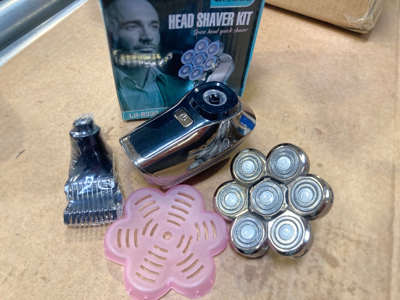 Photo 1 of Gisaae Head Shavers for Bald Men, Upgraded 7D Electric Razor for Men Cordless Rechargeable Electric Shavers for Men Ipx7 100% Waterproof Dry & Wet Bald Head Shaver Beard Grooming Kit with Led Display