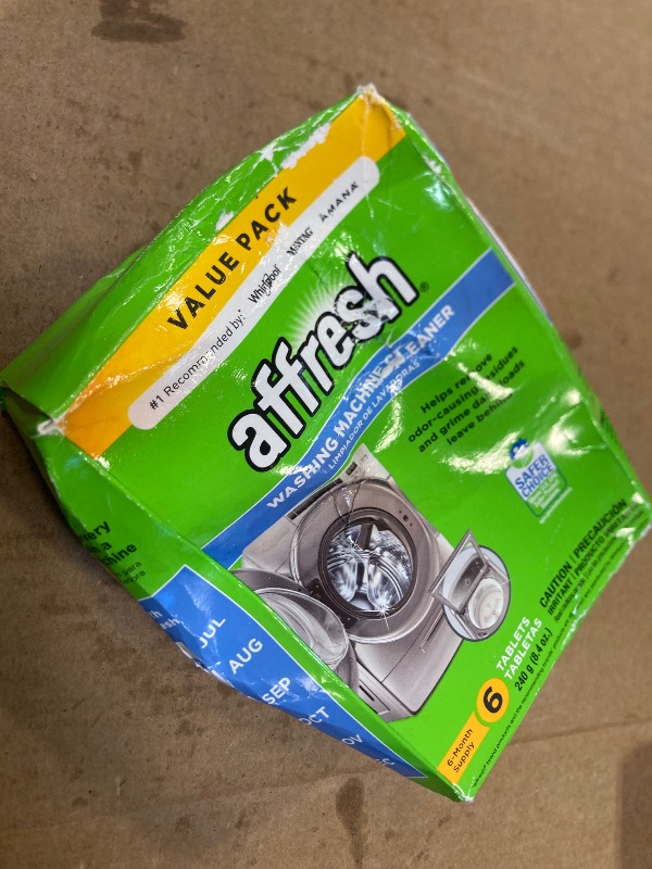Photo 1 of Affresh Washing Machine Cleaner, Cleans Front Load and Top Load Washers, Including HE, 6 Tablets
