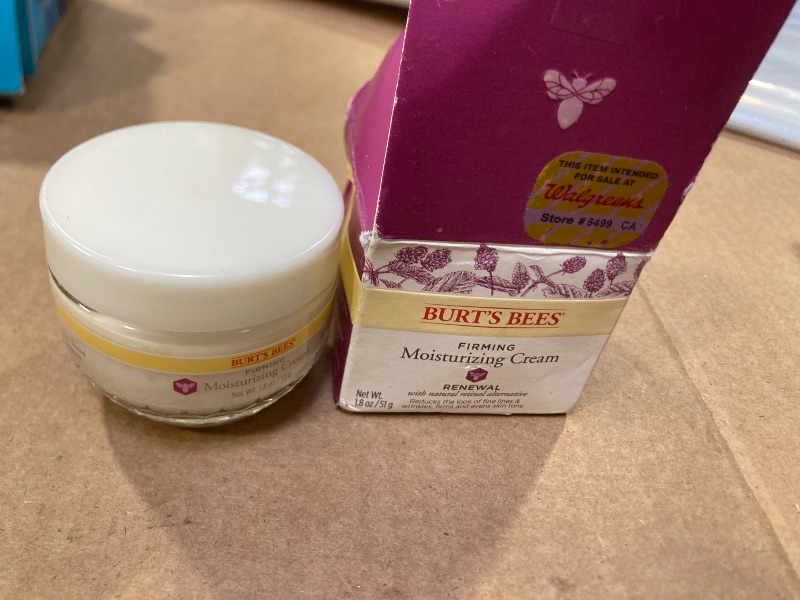 Photo 1 of Burt's Bees Renewal Firming Face Cream, Anti-Aging Retinol Alternative, Moisturizing Natural Origin Skin Care, 1.8 Ounce 