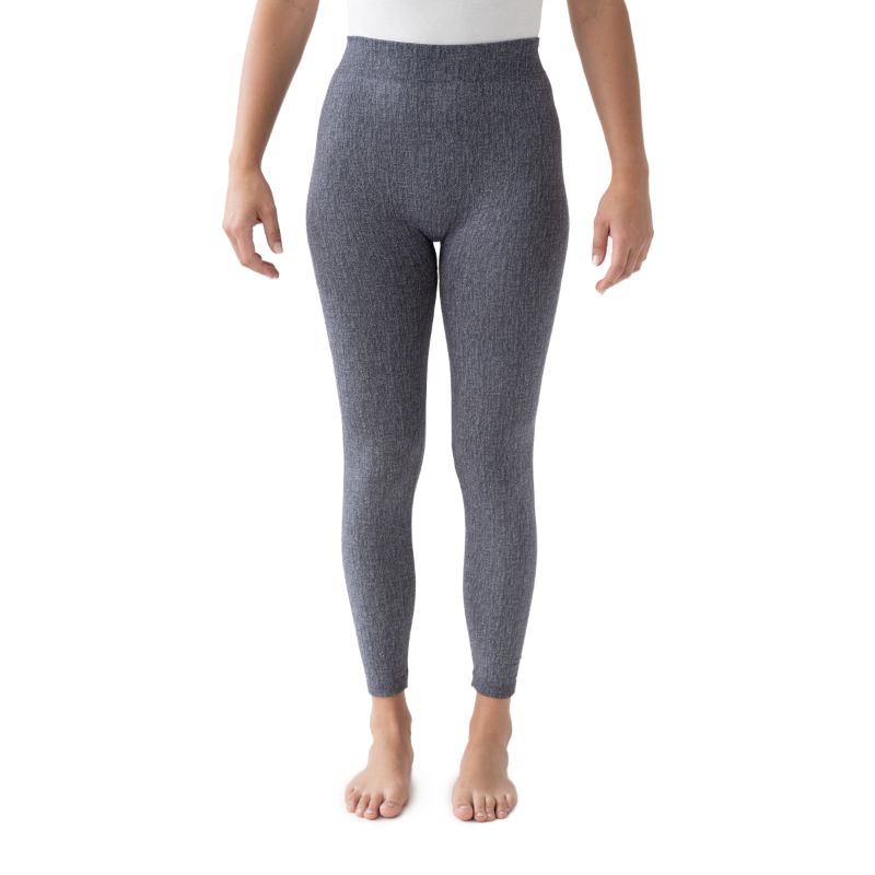 Photo 1 of MUK LUKS Women's Faux Denim Legging Grey Pants S/M-Regular
