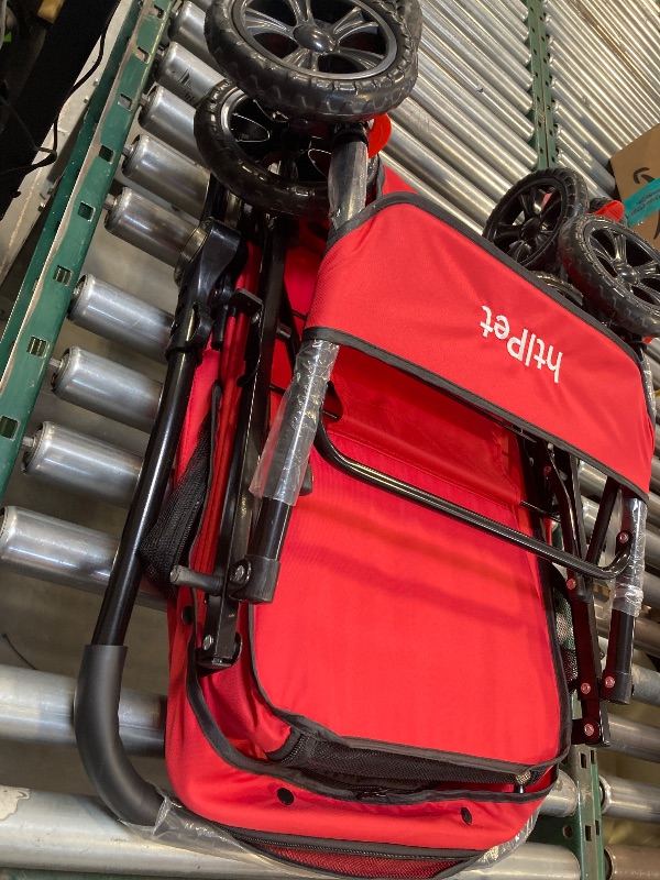 Photo 1 of 35lbs Weight Capacity Dog Stroller, 4 Wheels 