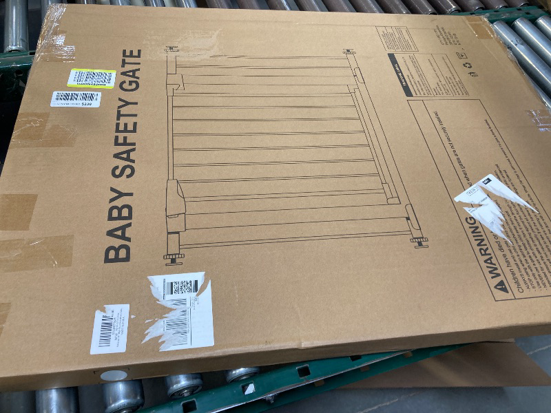 Photo 1 of 36" High Extra Tall Dog Gate, 29.6"-40.5" Wide Pressure Mounted Tall Baby Gate for Dog, Auto Close Pet Gate with Door for Stairs,Doorways,House,White
