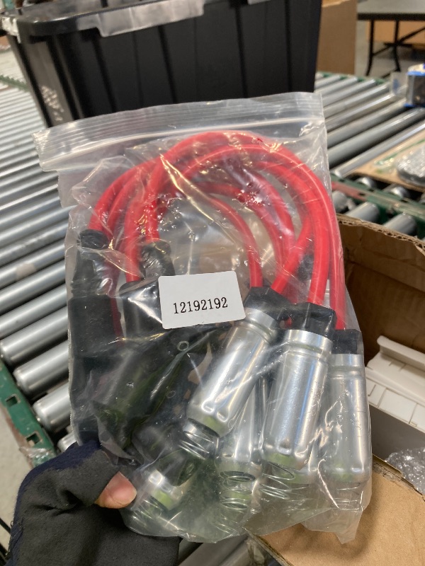 Photo 1 of Set of 8 UF414 Round Ignition Coil Set with 41-962 Spark Plugs & 12192192 748UU Spark Plug Wires Set, Compatible with Chevrolet Chevy GMC 1500 2500 3500 4.8L 5.3L 6.0L, Replace C1512 D514A E894 IC534