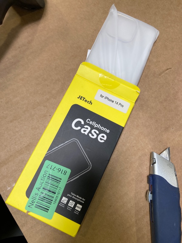 Photo 1 of JETech Case for iPhone 14 Pro 6.1-Inch, Non-Yellowing Shockproof Phone Bumper Cover, Anti-Scratch Clear Back (Clear)
